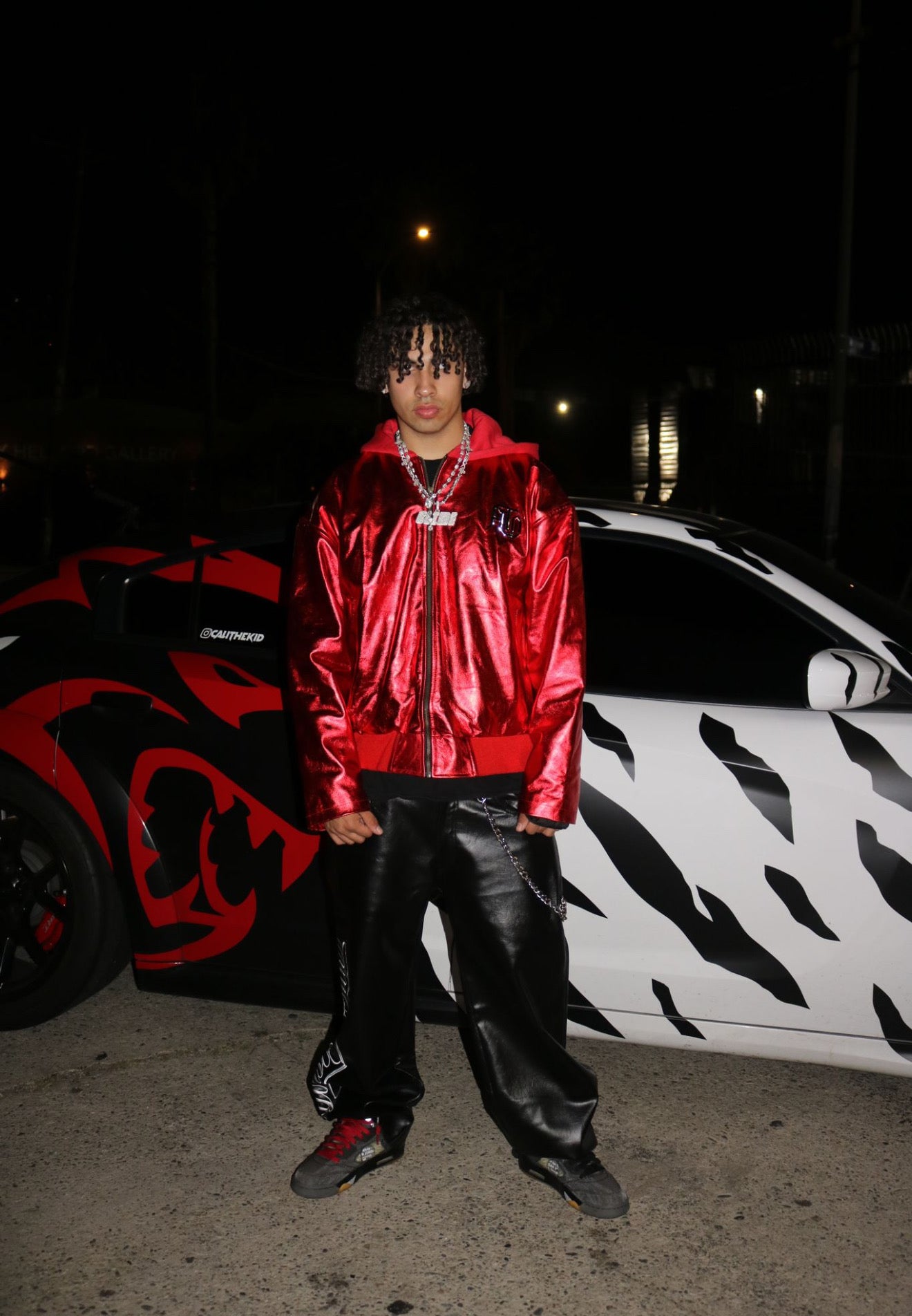 ATO NOIR LEATHER JACKET Red