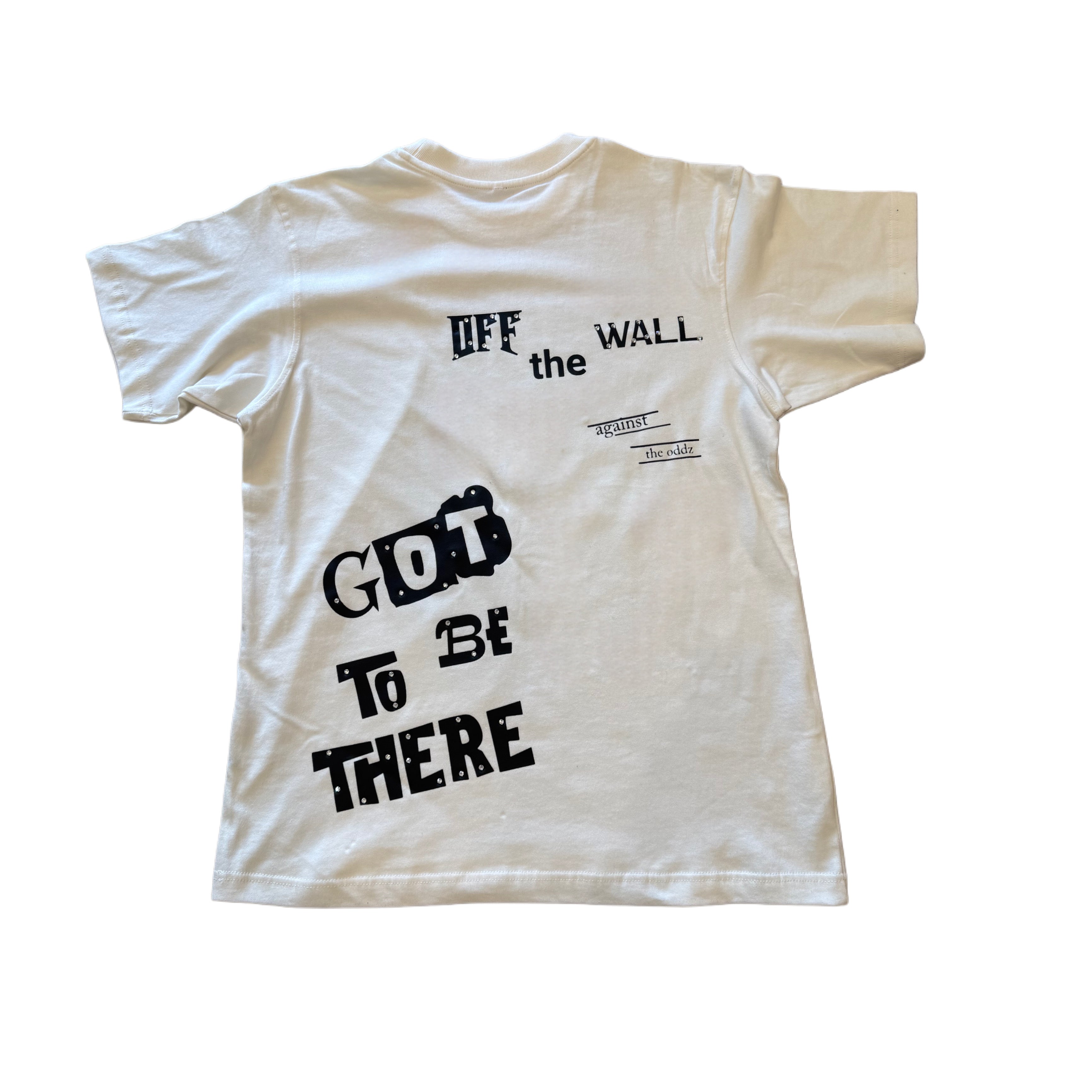 MJ White "OFF THE WALL" Tee