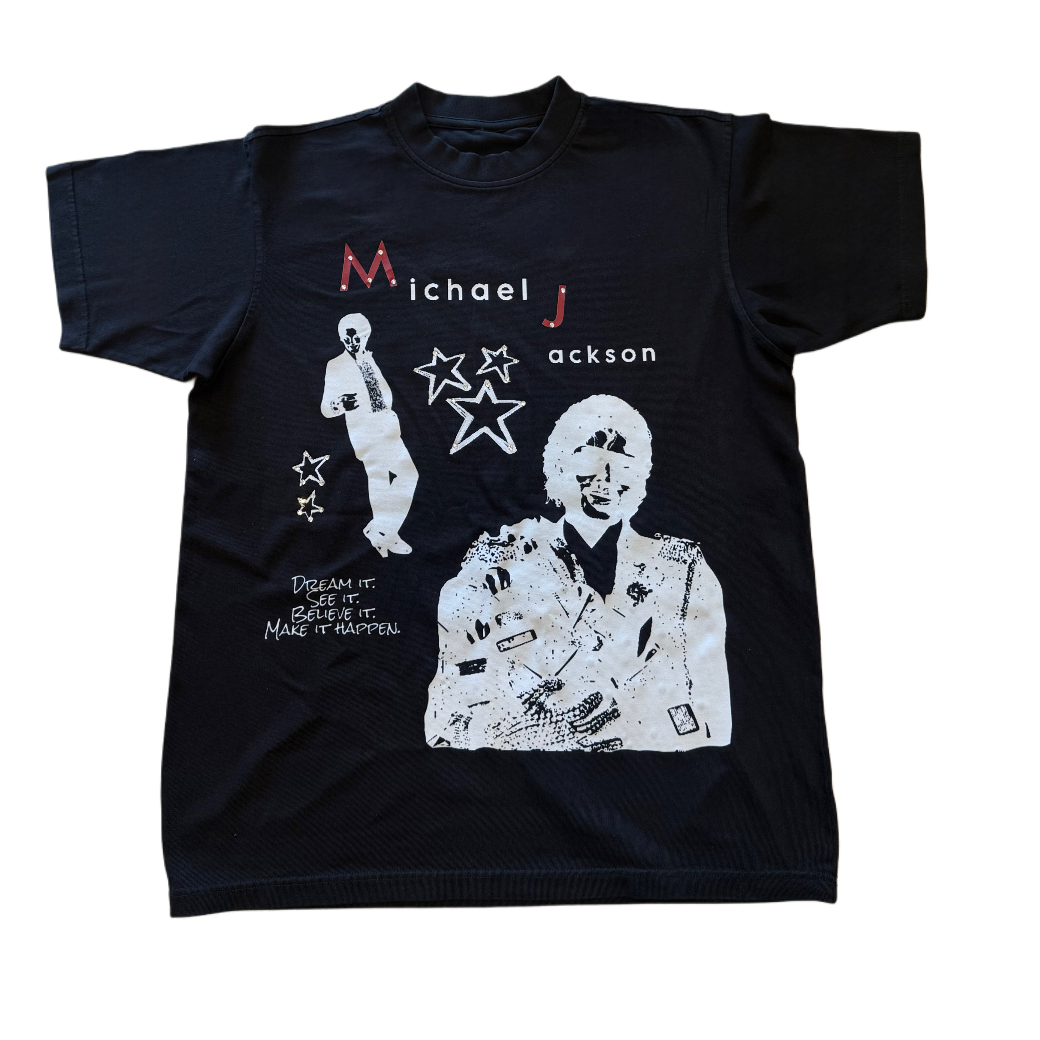 MJ White "OFF THE WALL" Tee