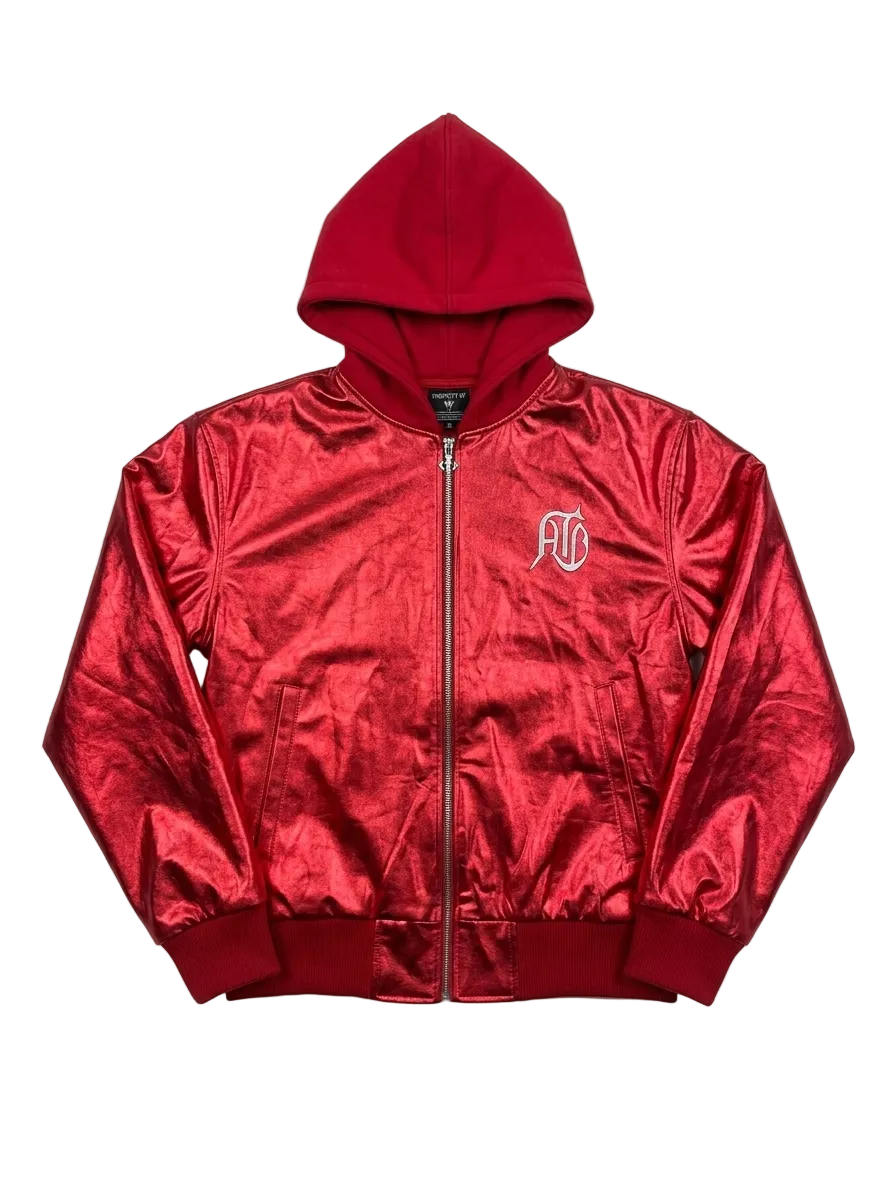 ATO NOIR LEATHER JACKET Red