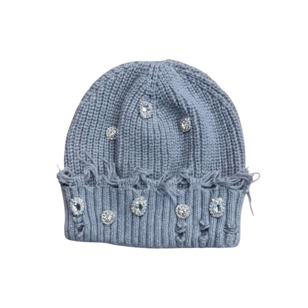 Blue ATO Rhinestone Beanie
