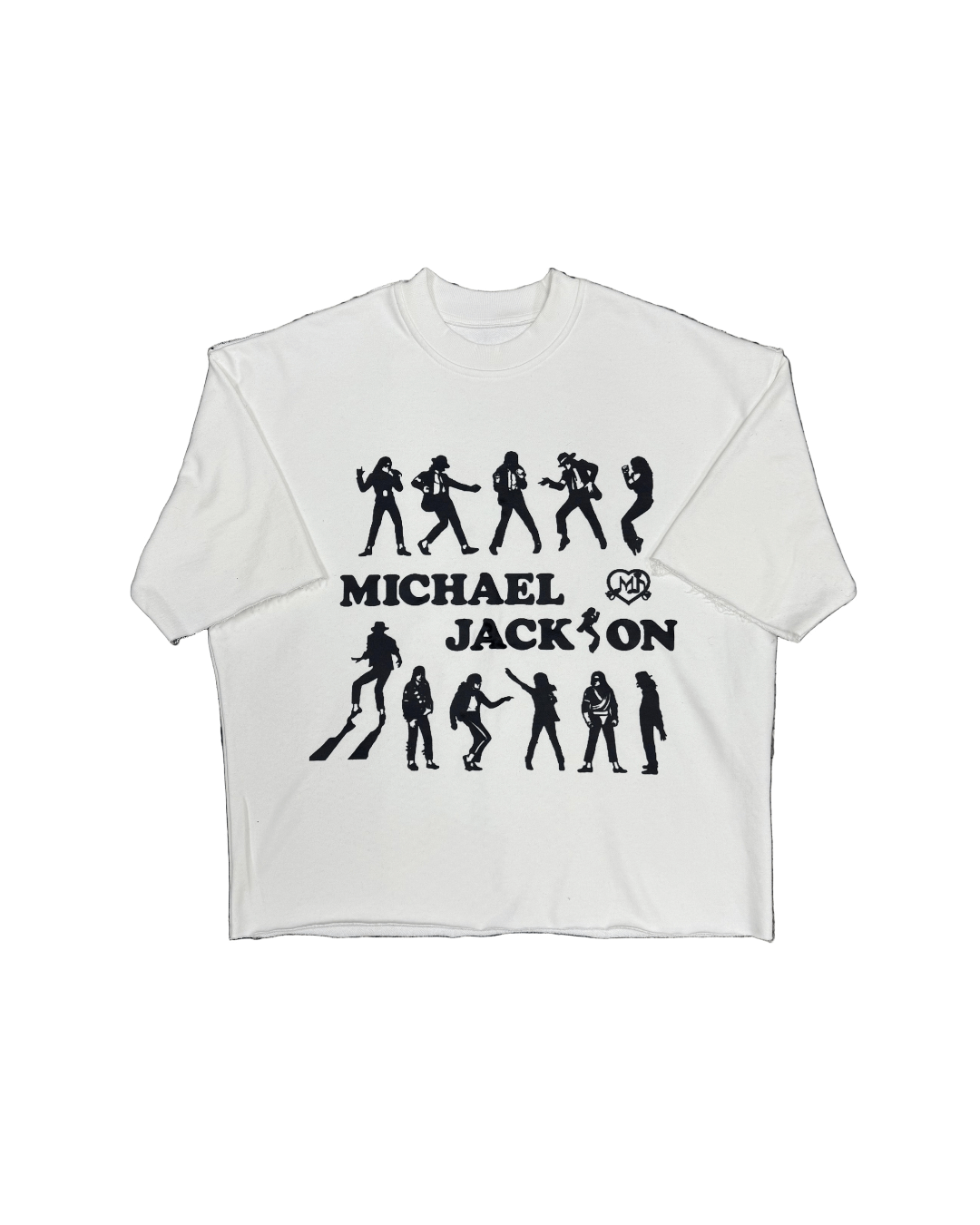 White MJ Silhouette TEE
