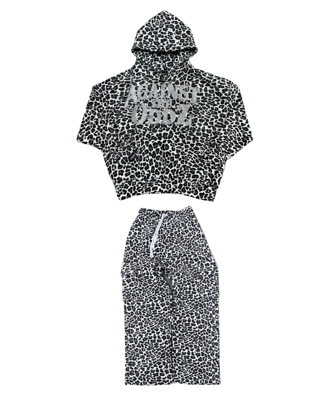 ATO White Leopard Sweatsuit