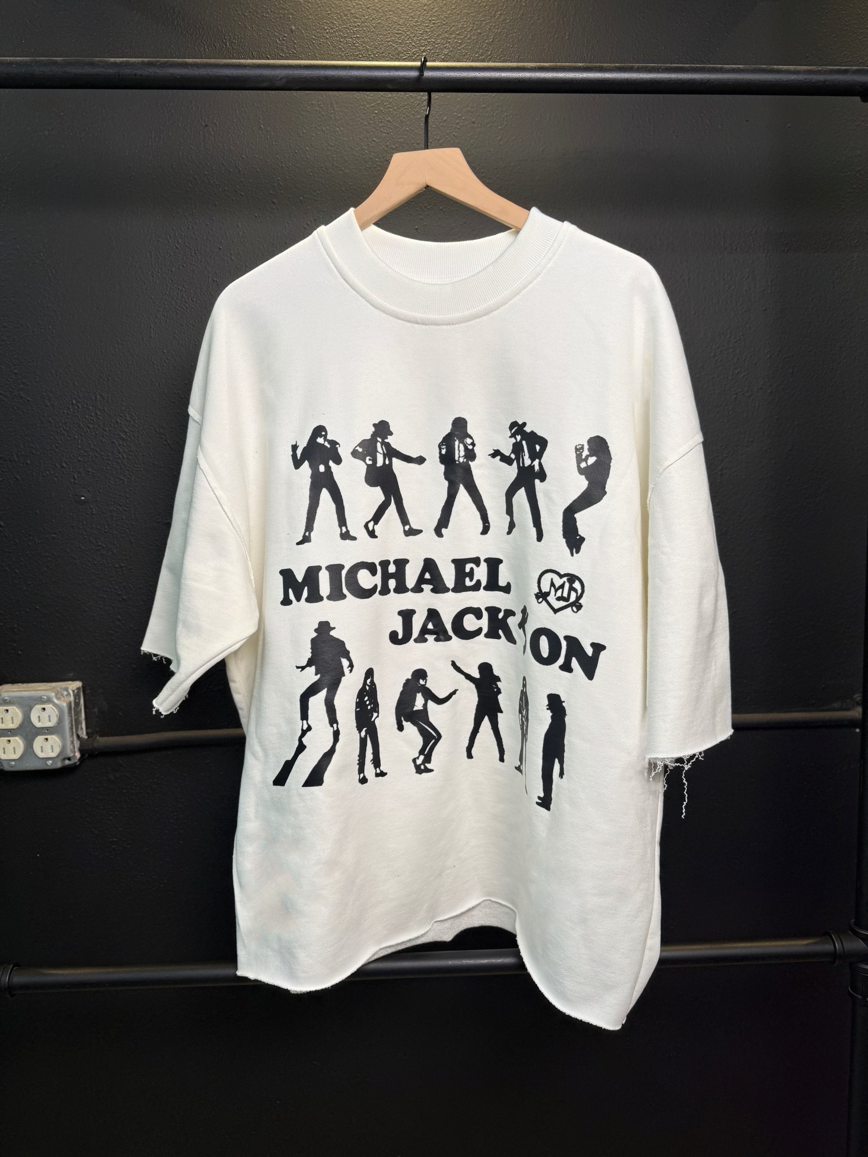 White MJ Silhouette TEE