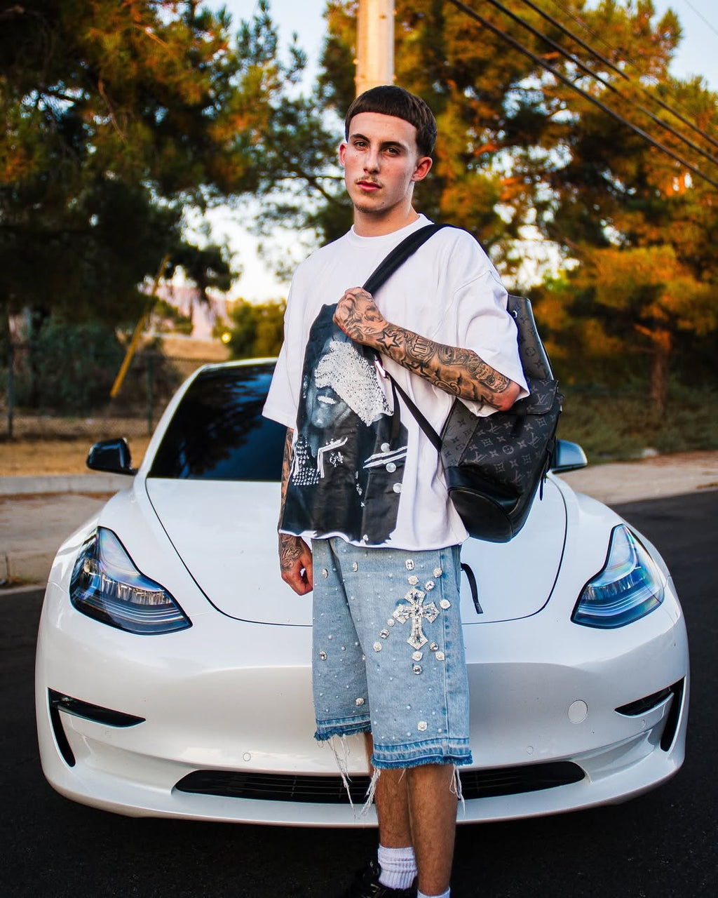 MJ vintage rhinestone TEE