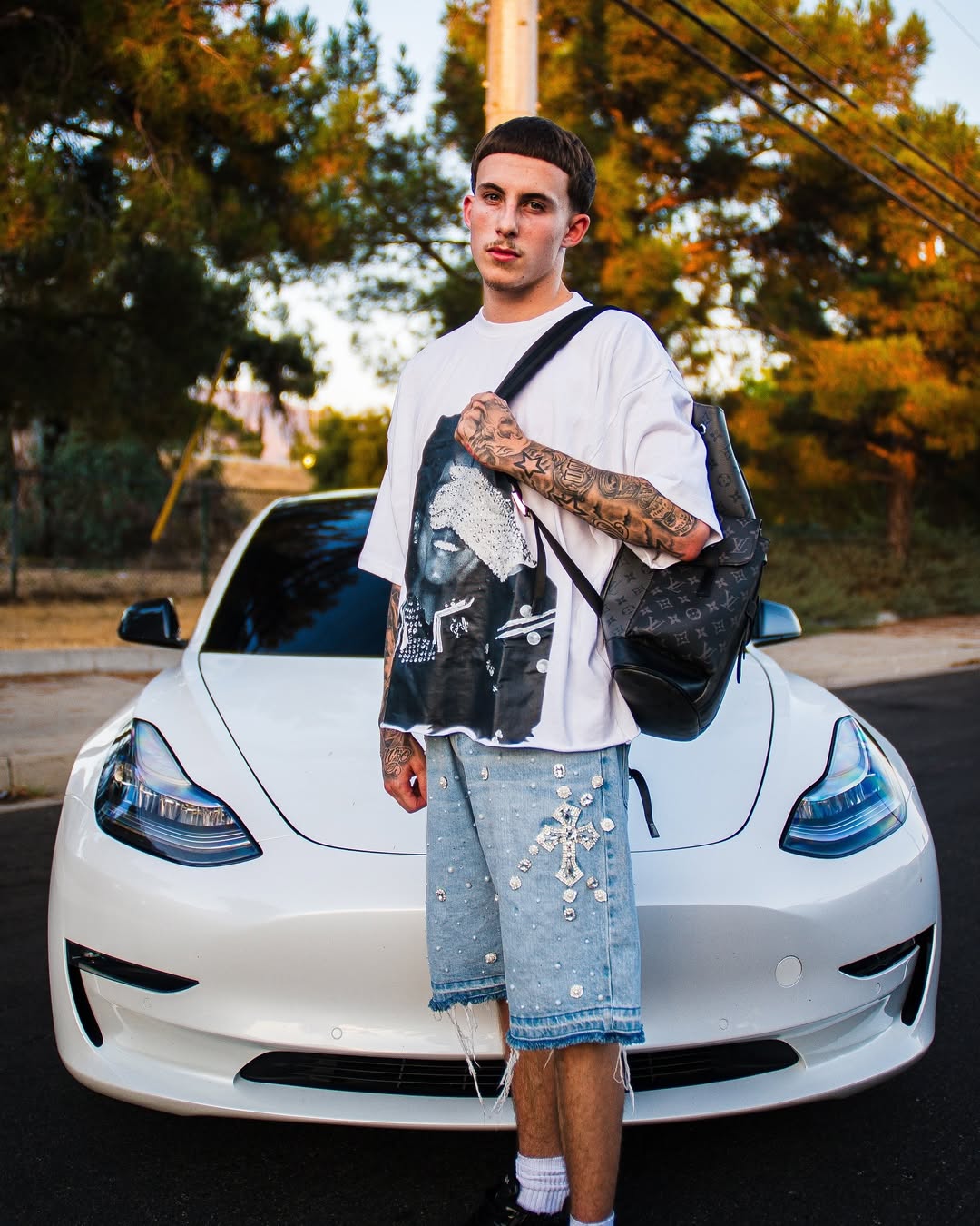 MJ vintage rhinestone TEE