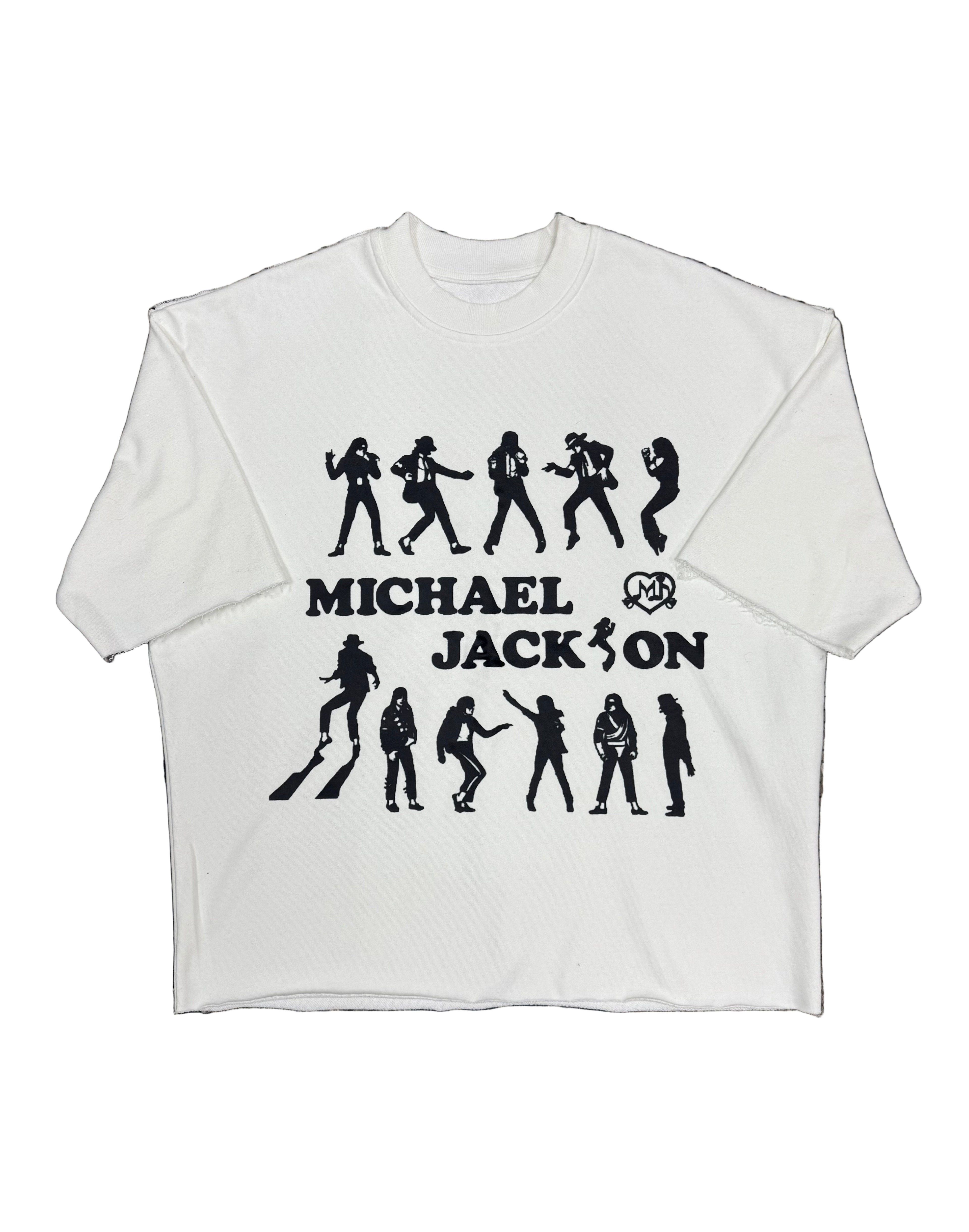 White MJ Silhouette TEE