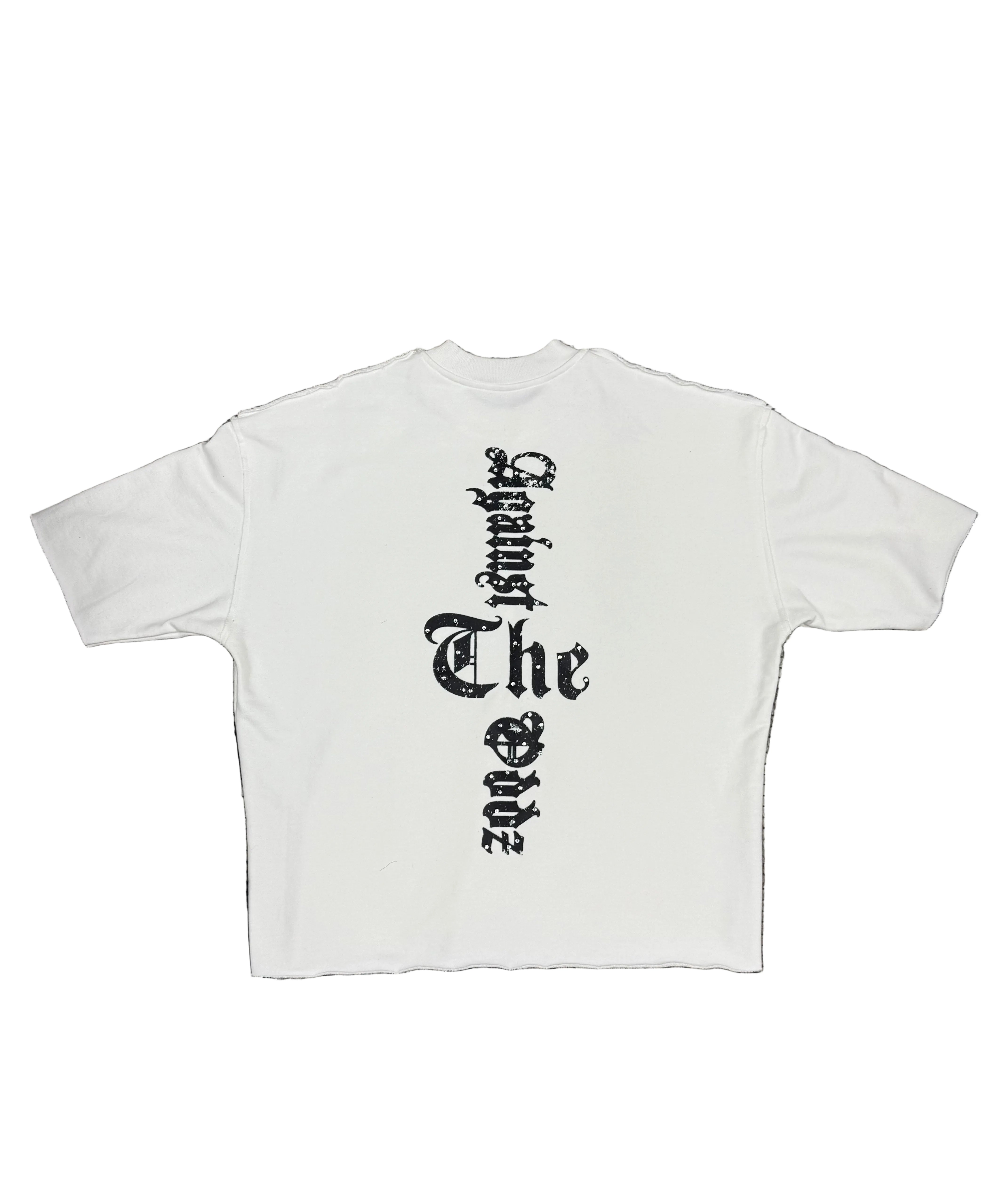 WHITE MJ SILHOUETTE TEE