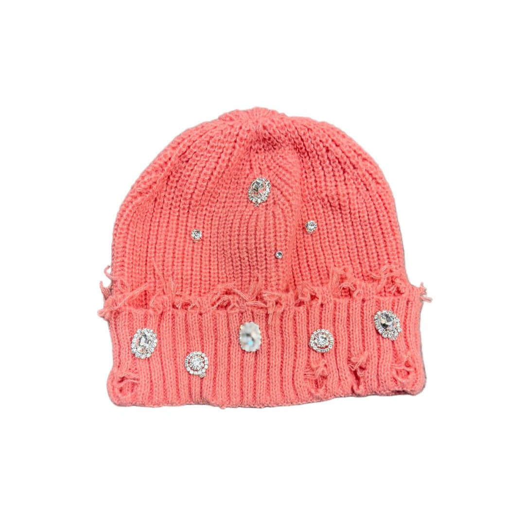 Pink ATO Rhinestone Beanie
