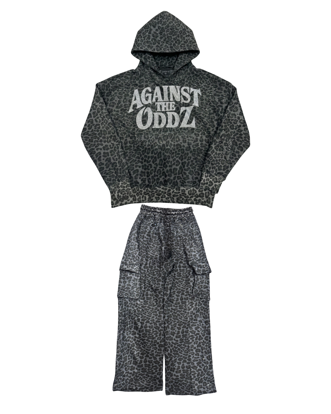 ATO Black Leopard Sweatsuit
